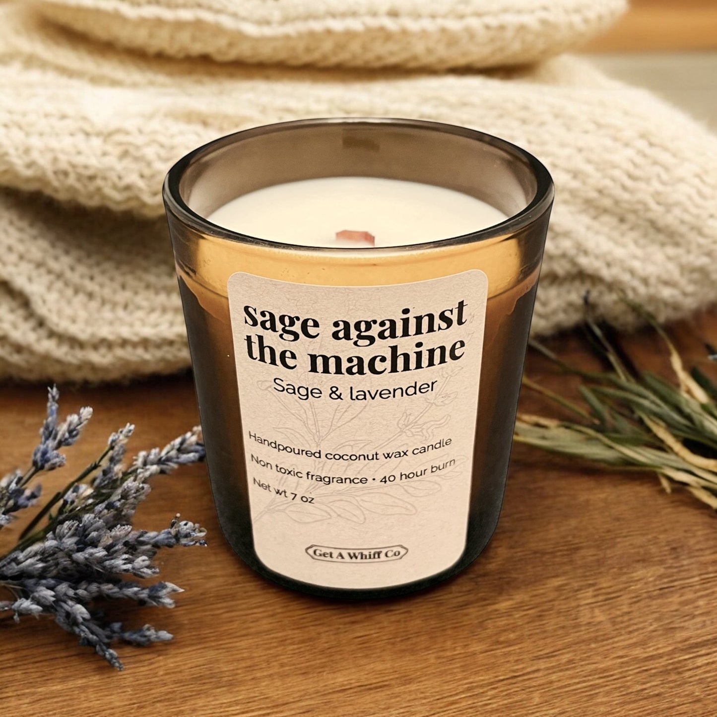 Amber Jar Crackling Candle