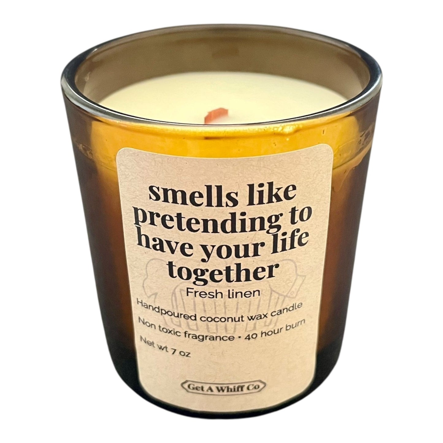 Amber Jar Crackling Candle