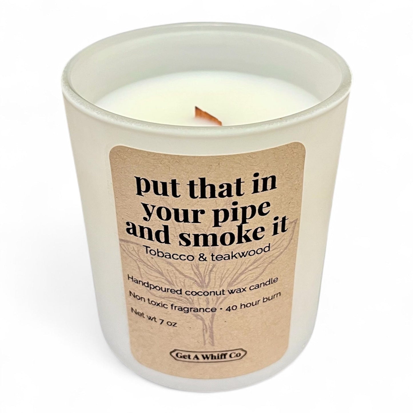Matte Jar Crackling Candle