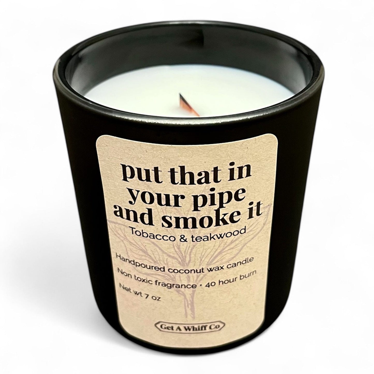 Matte Jar Crackling Candle