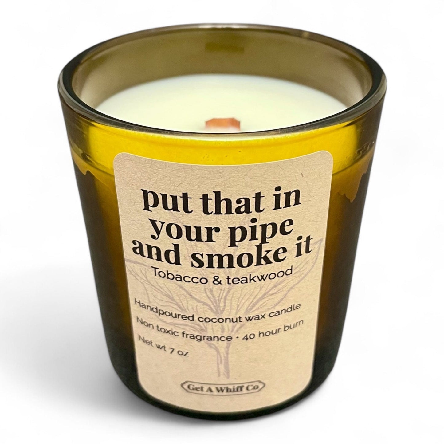 Amber Jar Crackling Candle