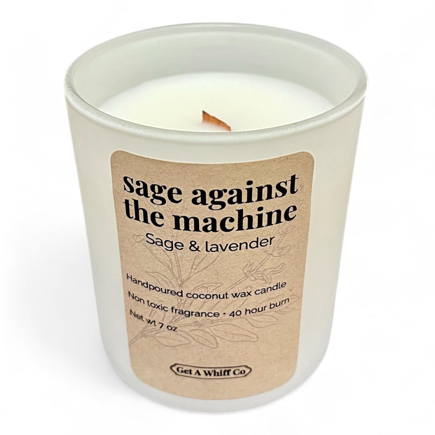 Matte Jar Crackling Candle