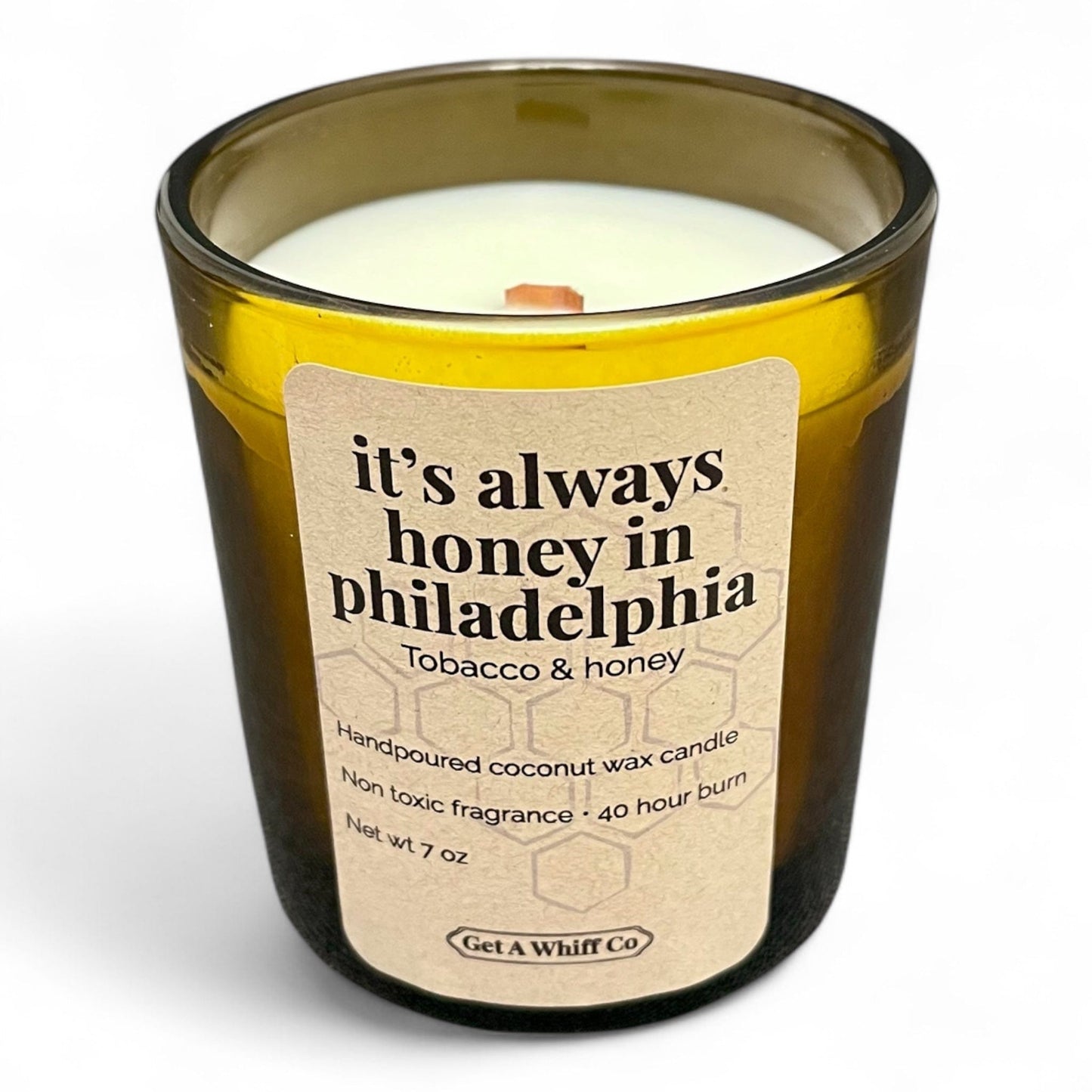 Amber Jar Crackling Candle
