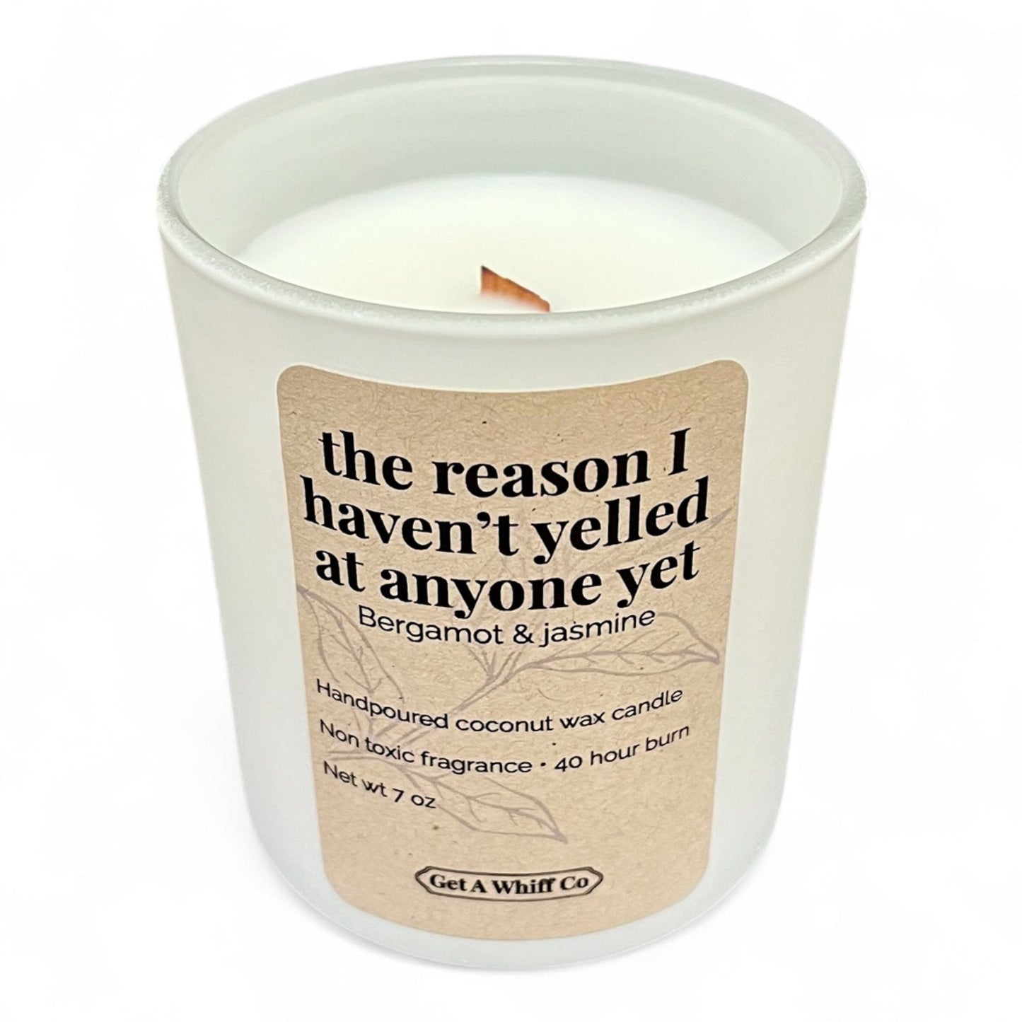 Matte Jar Crackling Candle