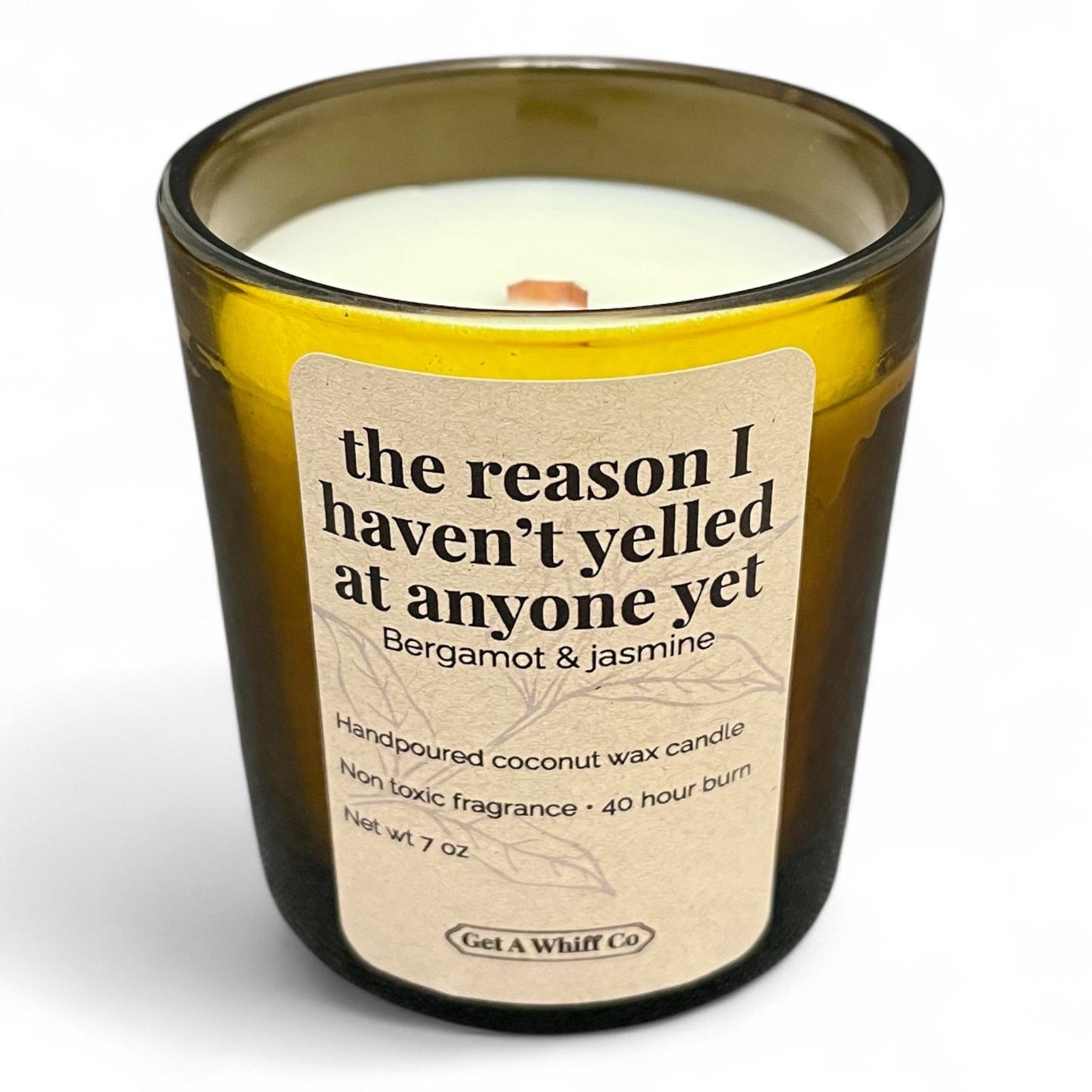 Amber Jar Crackling Candle