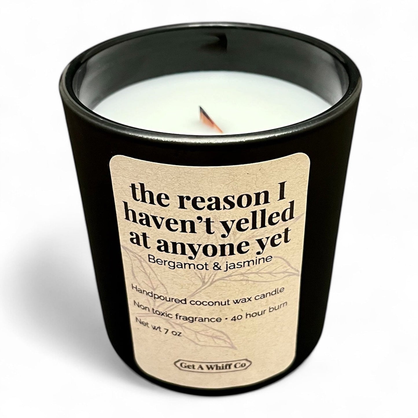 Matte Jar Crackling Candle