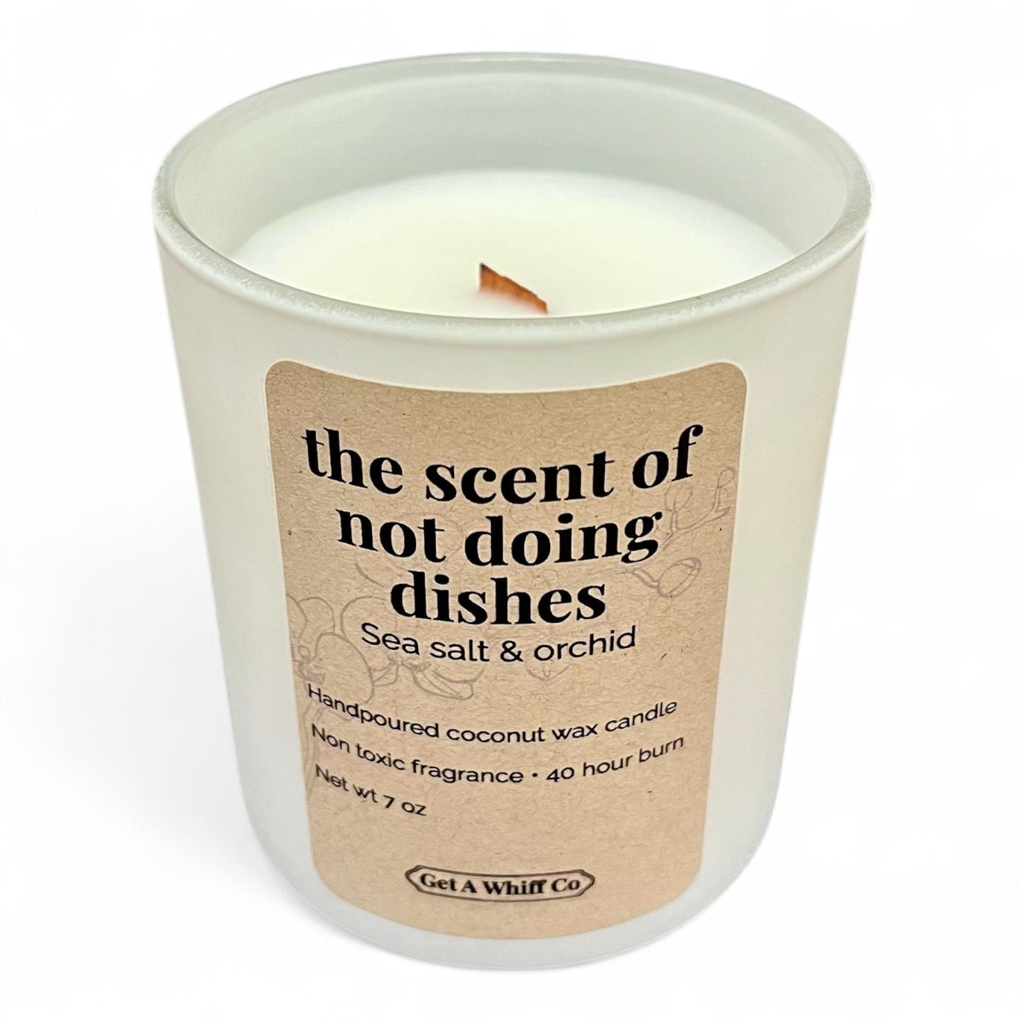 Matte Jar Crackling Candle