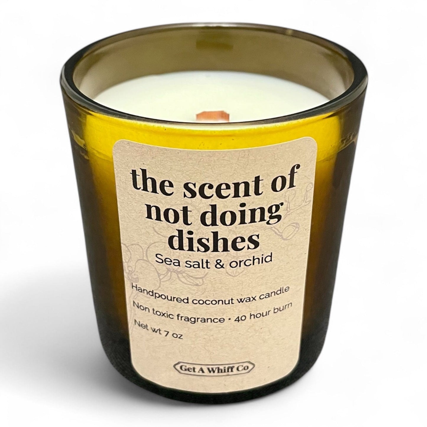 Amber Jar Crackling Candle