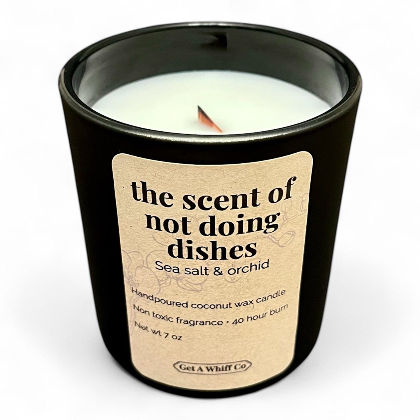 Matte Jar Crackling Candle