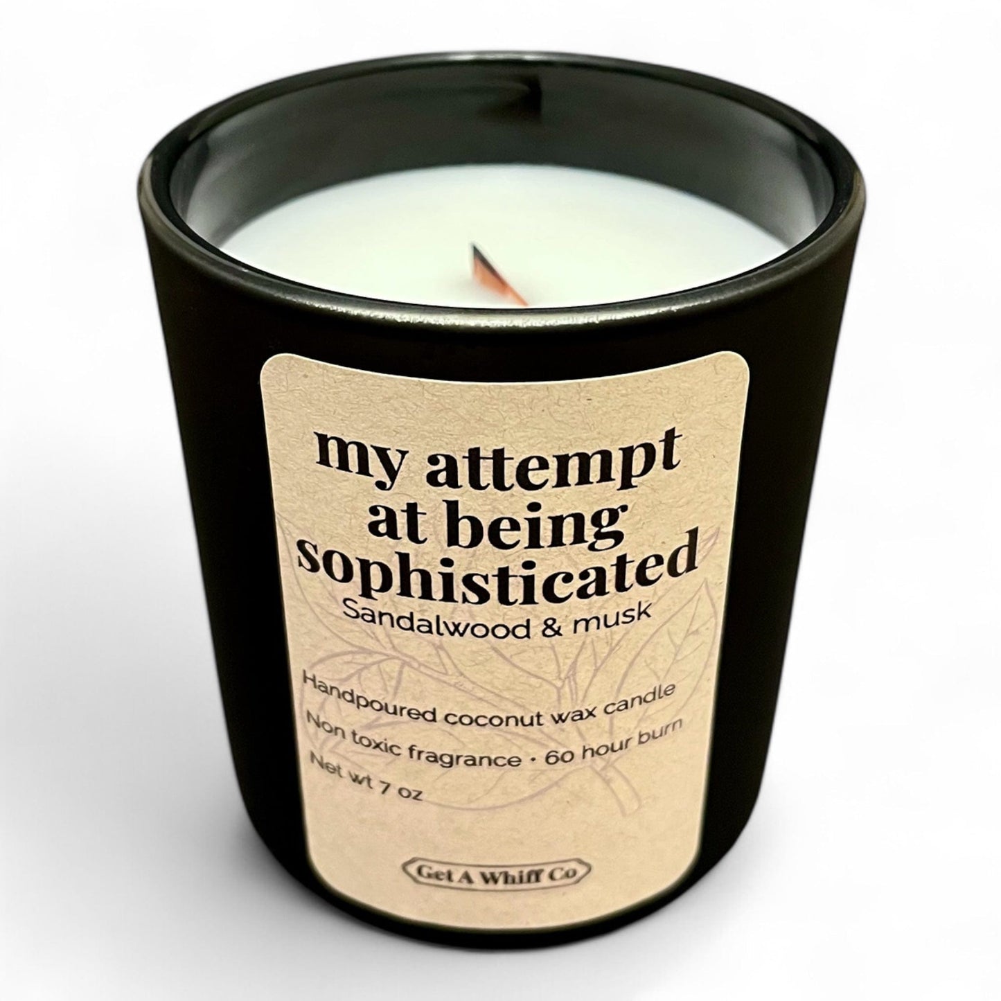 Matte Jar Crackling Candle