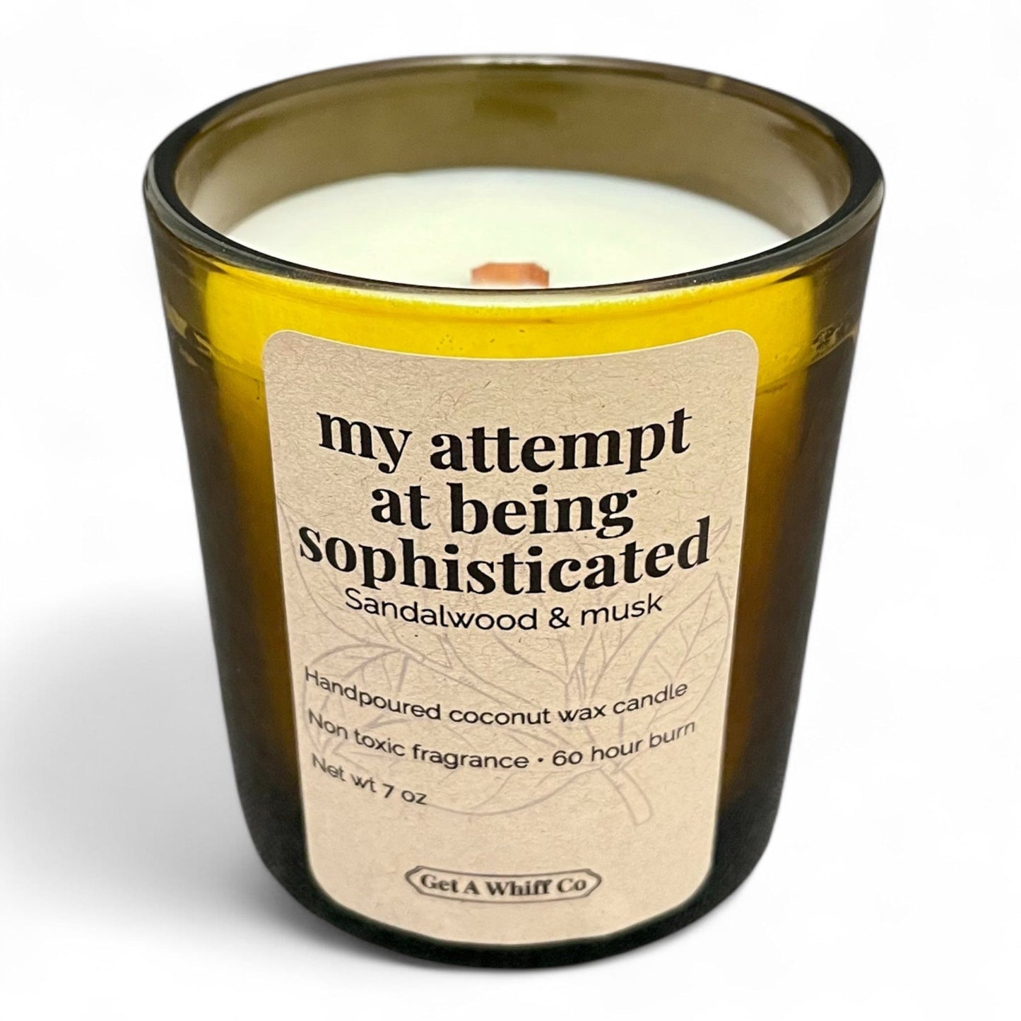 Amber Jar Crackling Candle