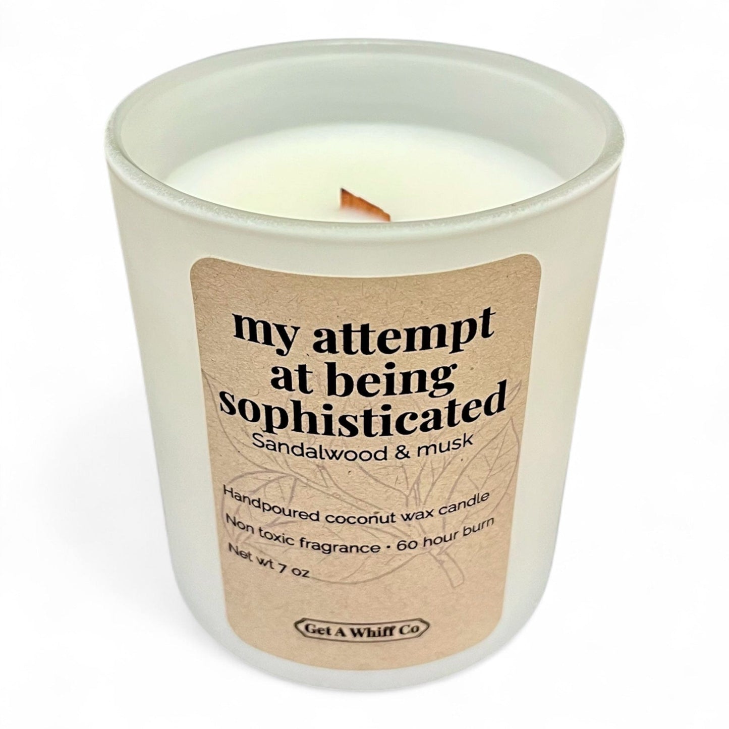 Matte Jar Crackling Candle