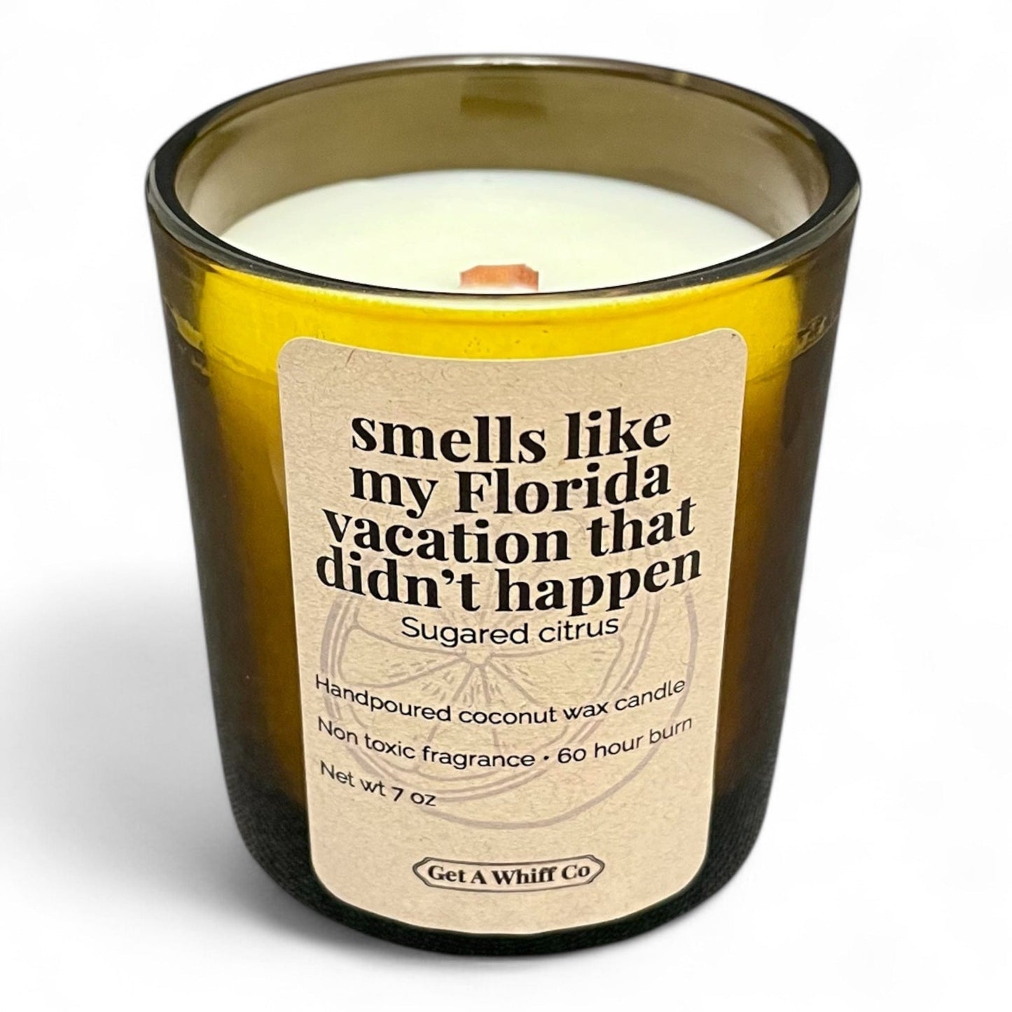 Amber Jar Crackling Candle