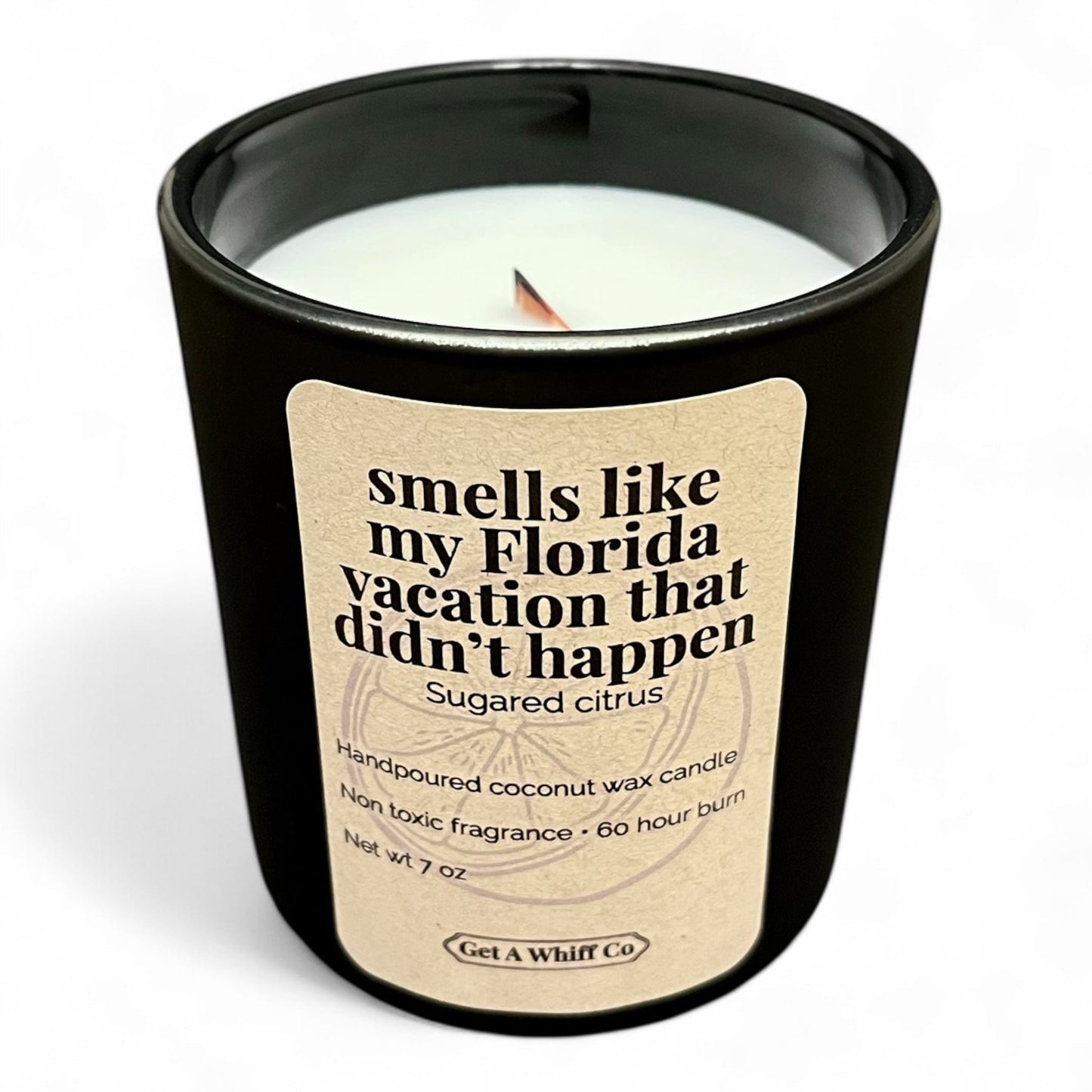 Matte Jar Crackling Candle