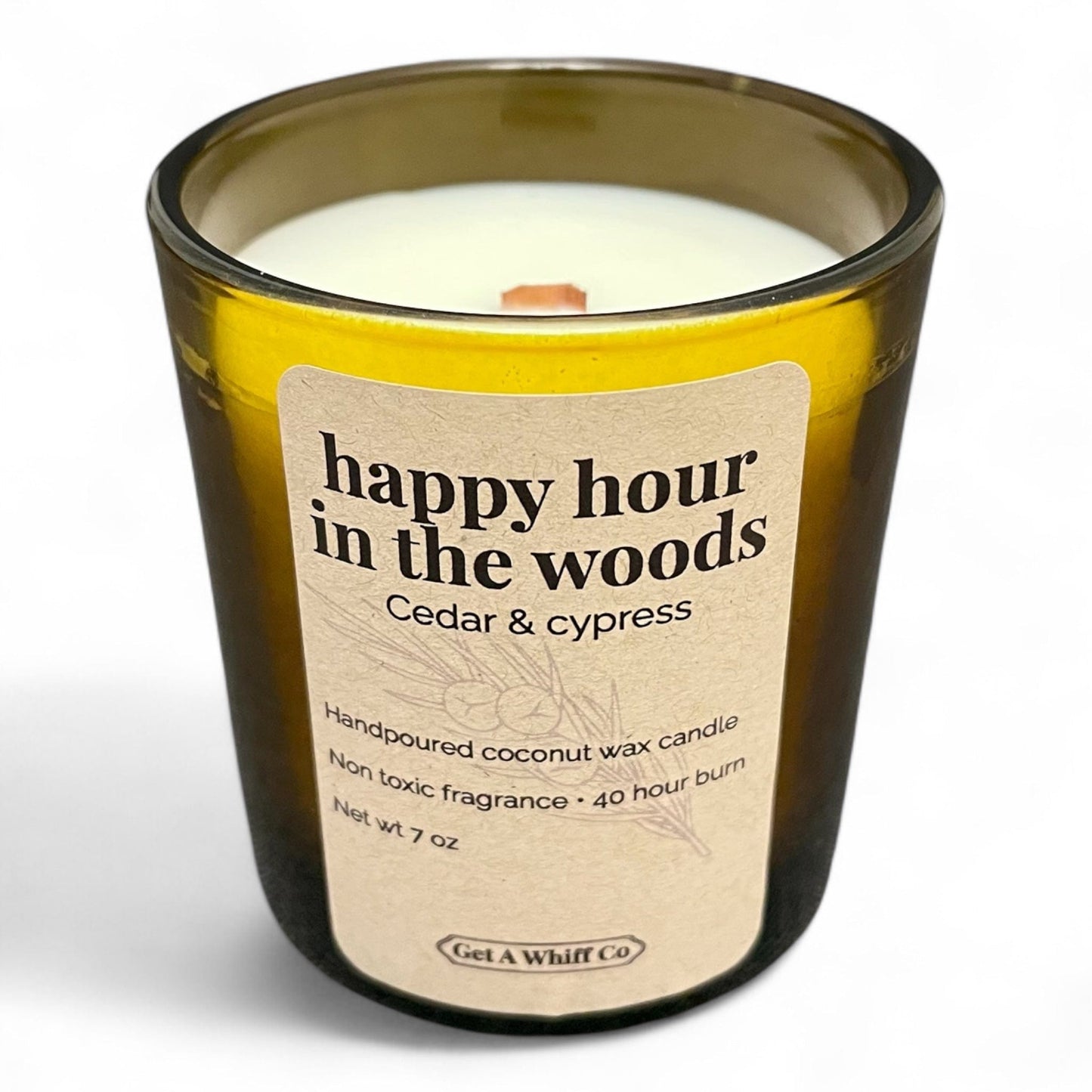 Amber Jar Crackling Candle