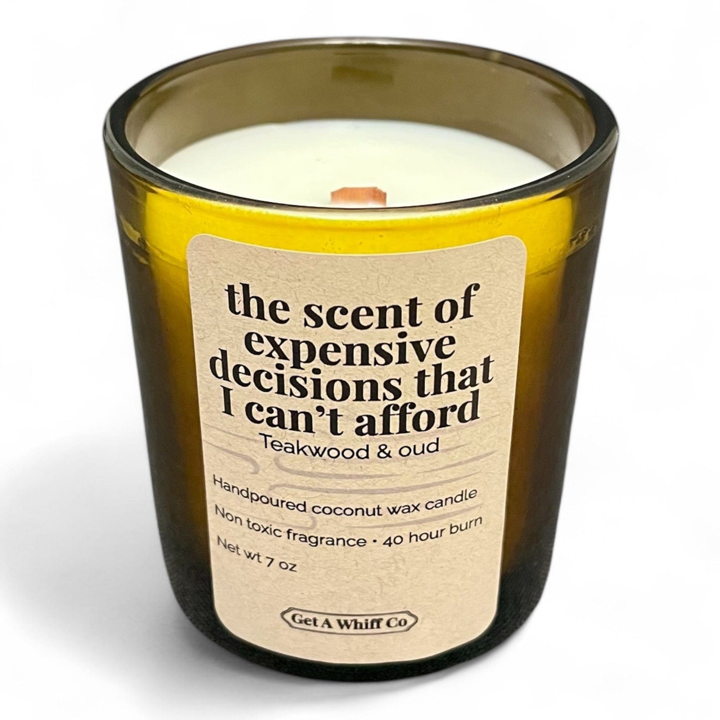 Amber Jar Crackling Candle