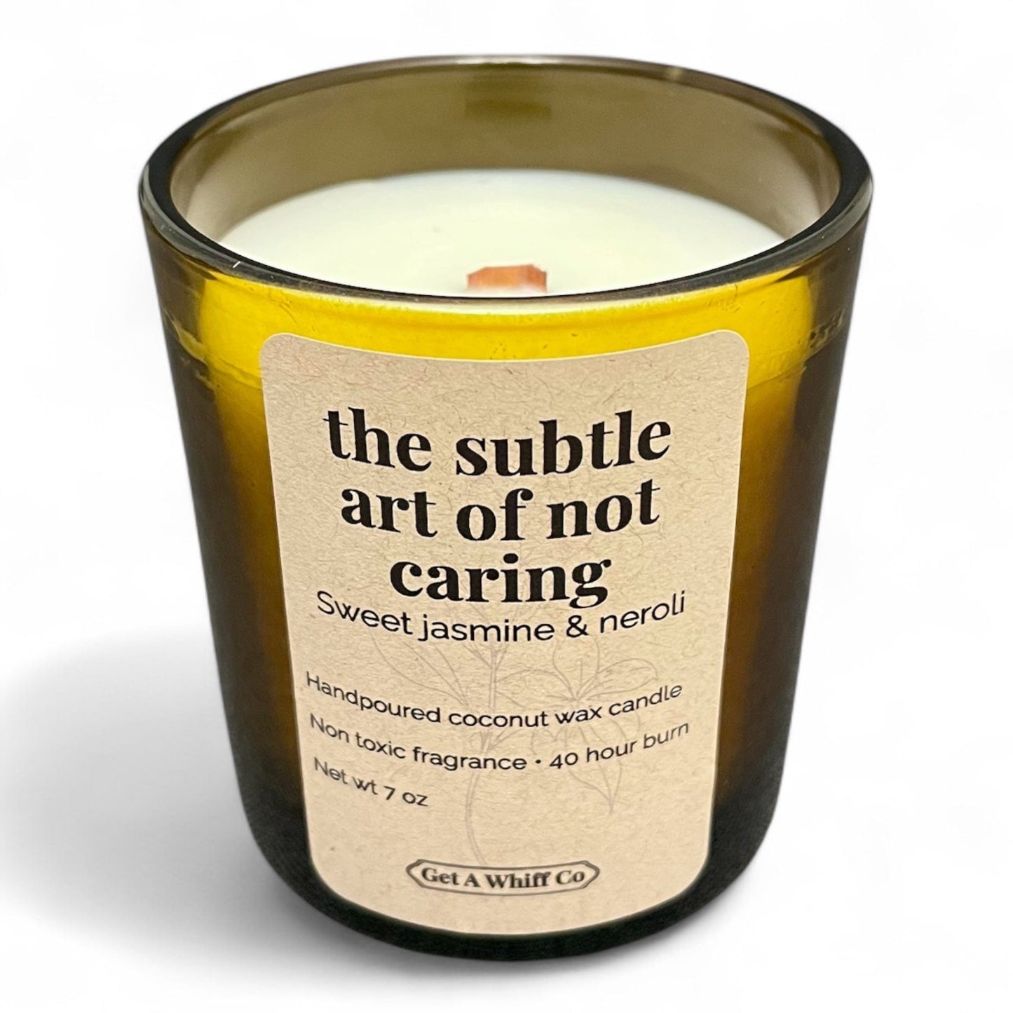 Amber Jar Crackling Candle