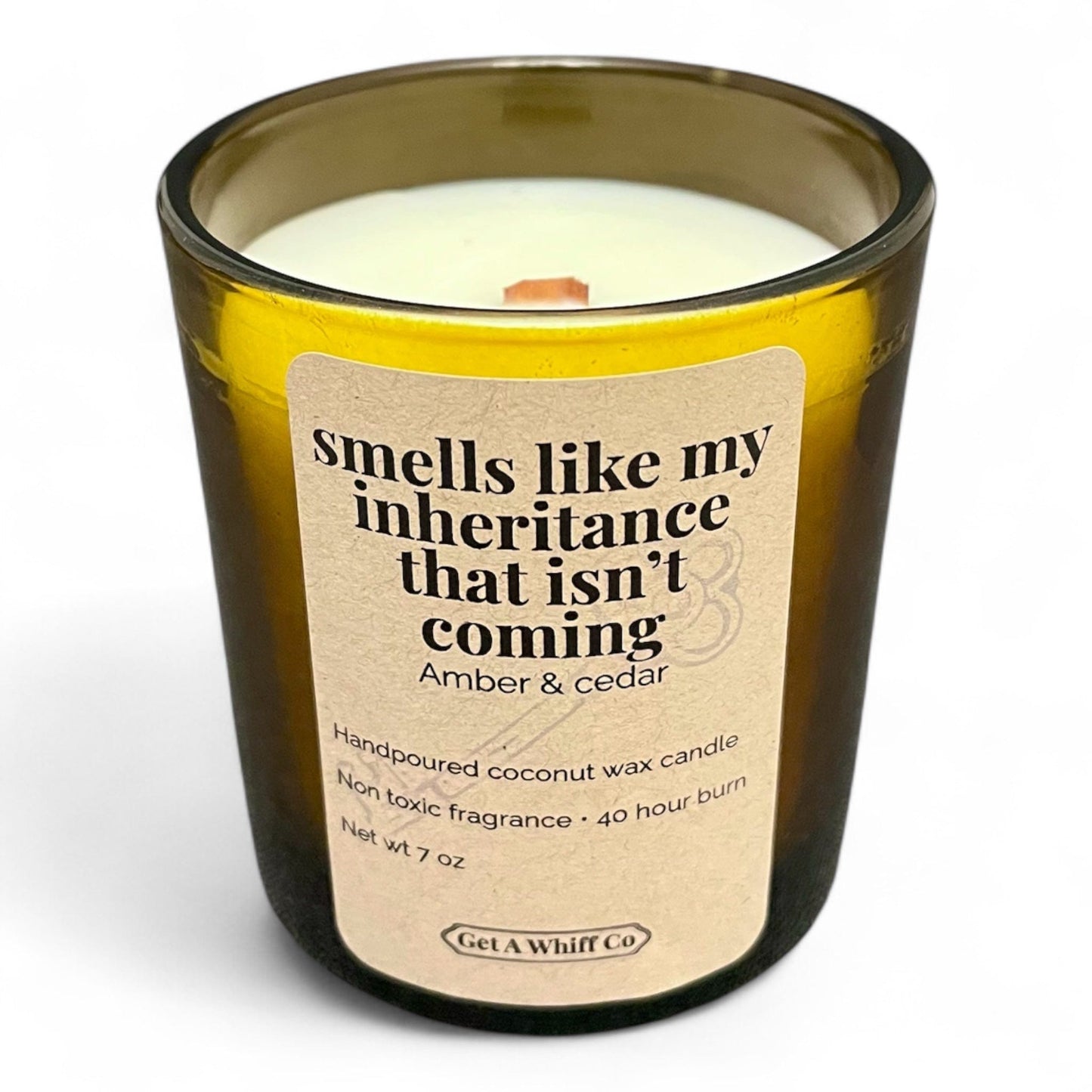 Amber Jar Crackling Candle
