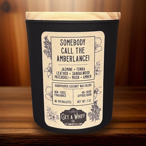 Amber & Musk (Somebody Call The Amberlance) Matte Jar Candle