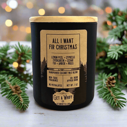 Christmas Tree (All I Want Fir Christmas) Matte Jar Candle