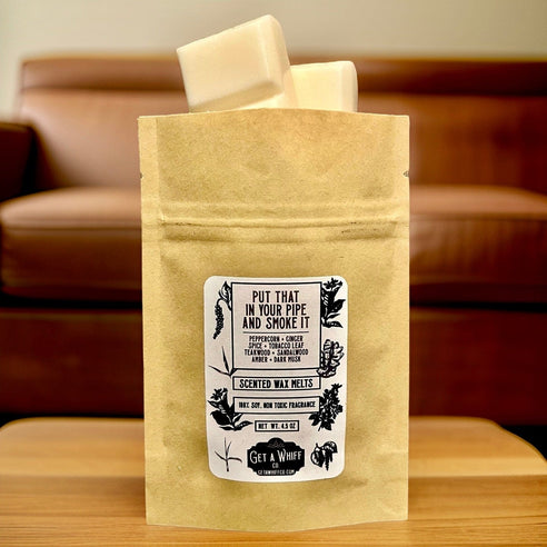 Tobacco & Teakwood Scented Soy Wax Melts (Put That in Your Pipe and Smoke It)