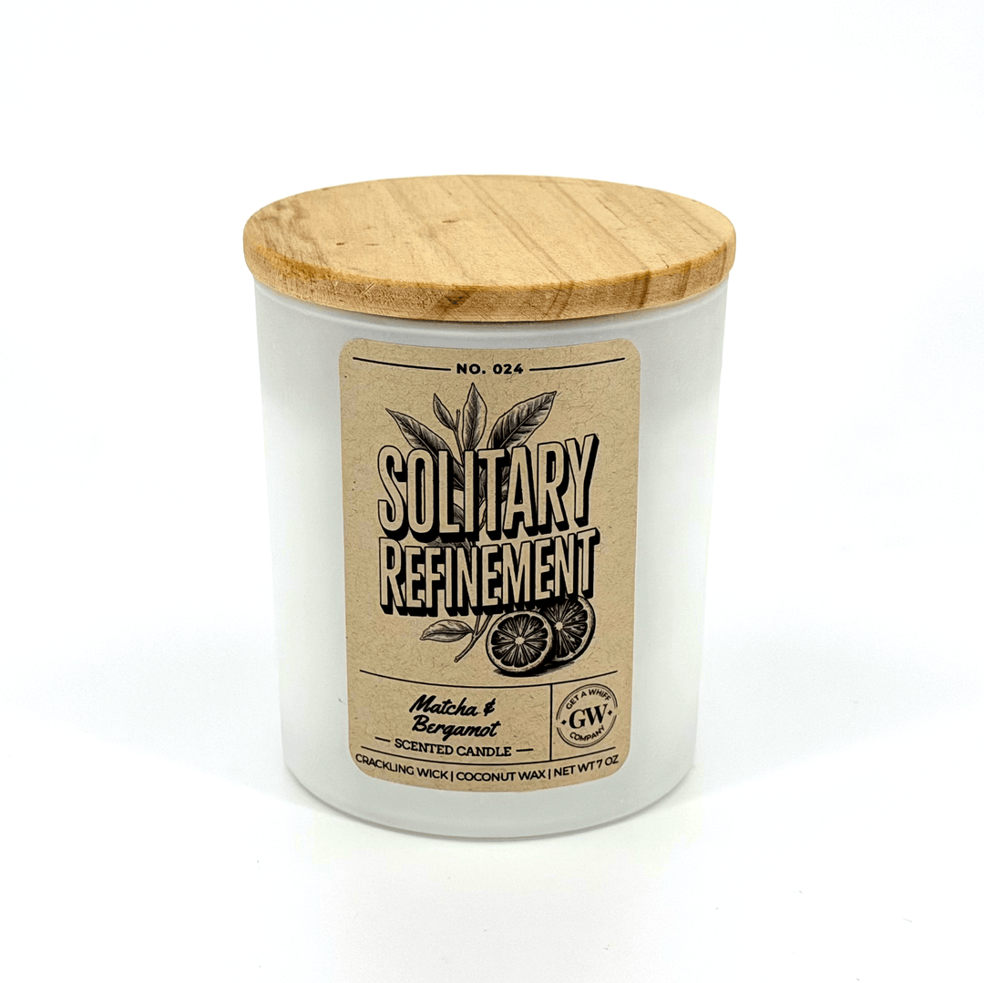 Candle with wooden lid and &