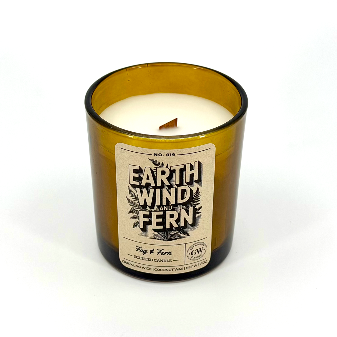 Candle in a glass jar with &