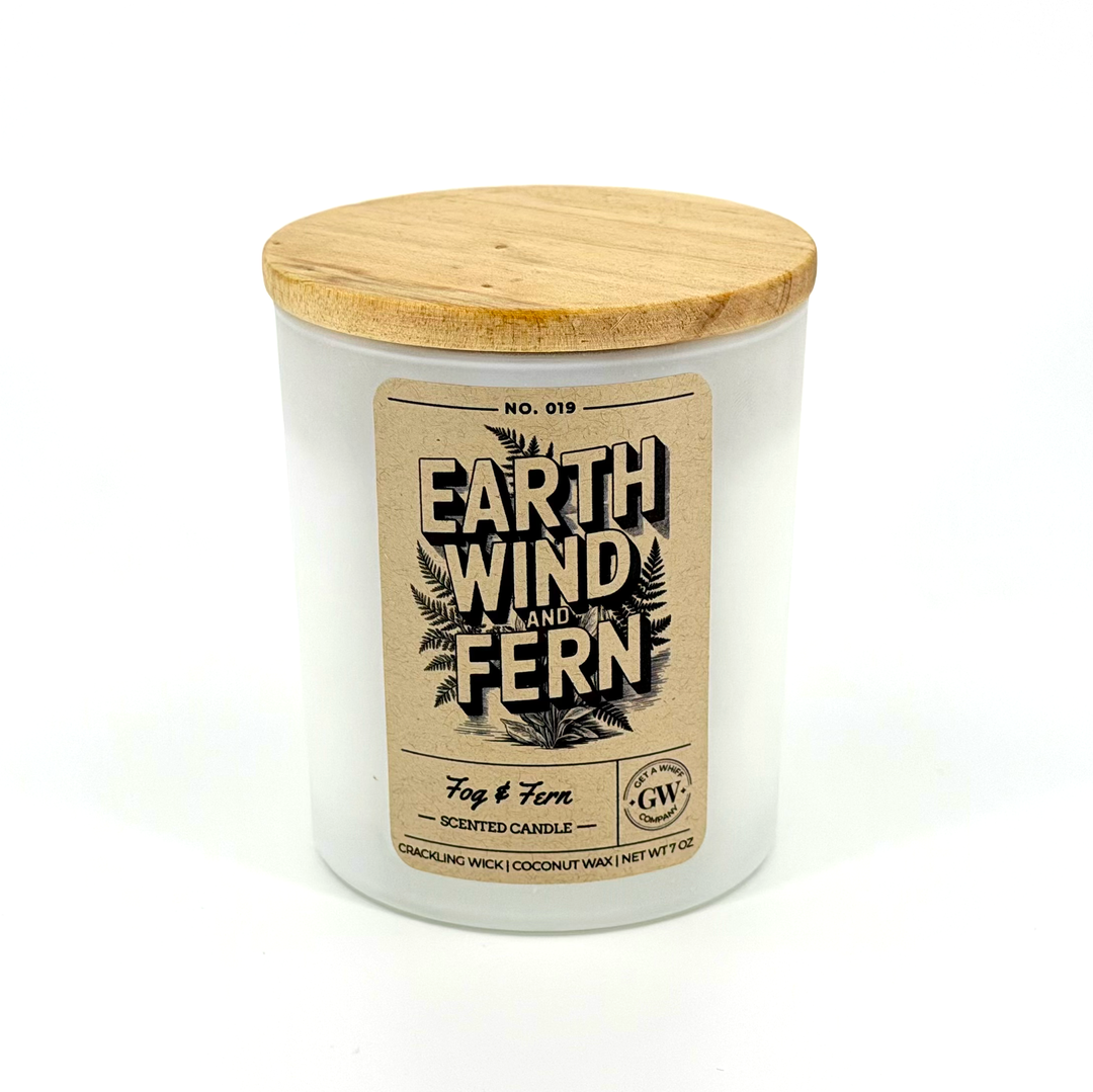 Candle with wooden lid and &