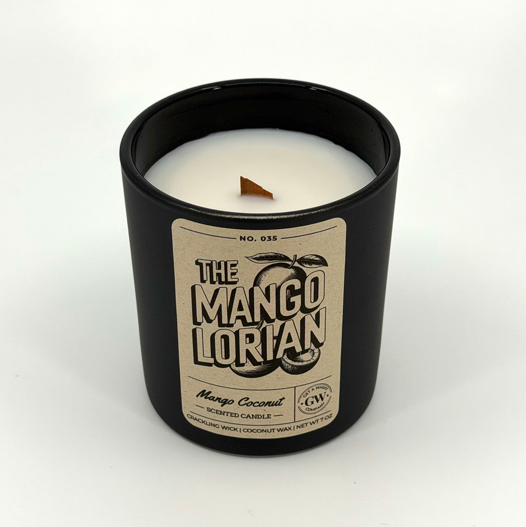 Mango &amp; Coconut Milk Scented Candle (The Mangolorian)