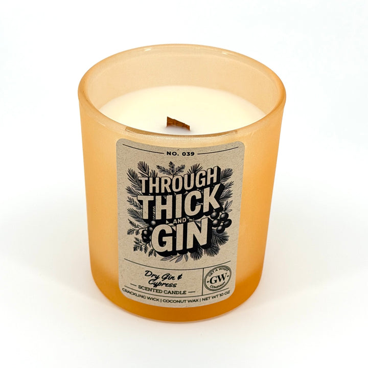 Dry Gin &amp; Cypress Scented Candle (Through Thick and Gin)