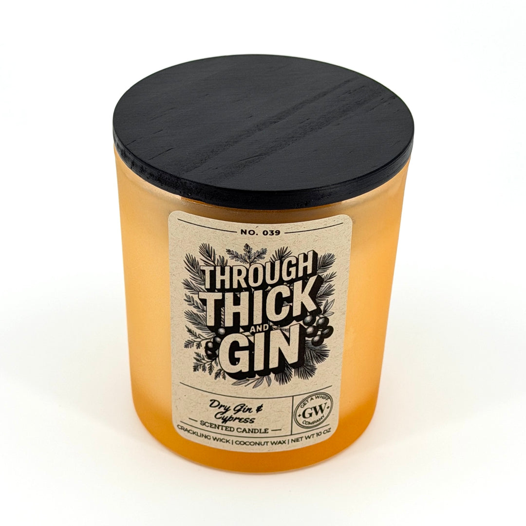 Dry Gin &amp; Cypress Scented Candle (Through Thick and Gin)
