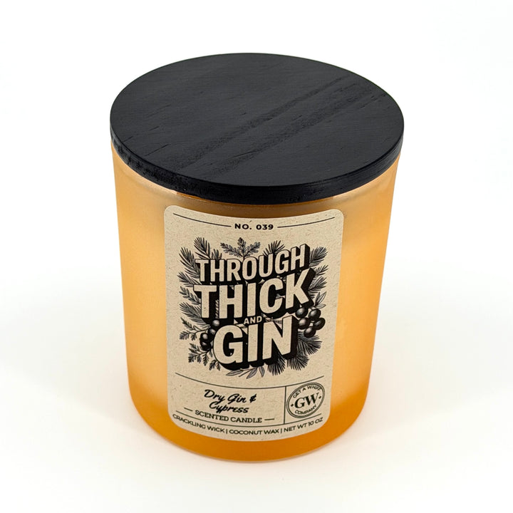 Dry Gin &amp; Cypress Scented Candle (Through Thick and Gin)