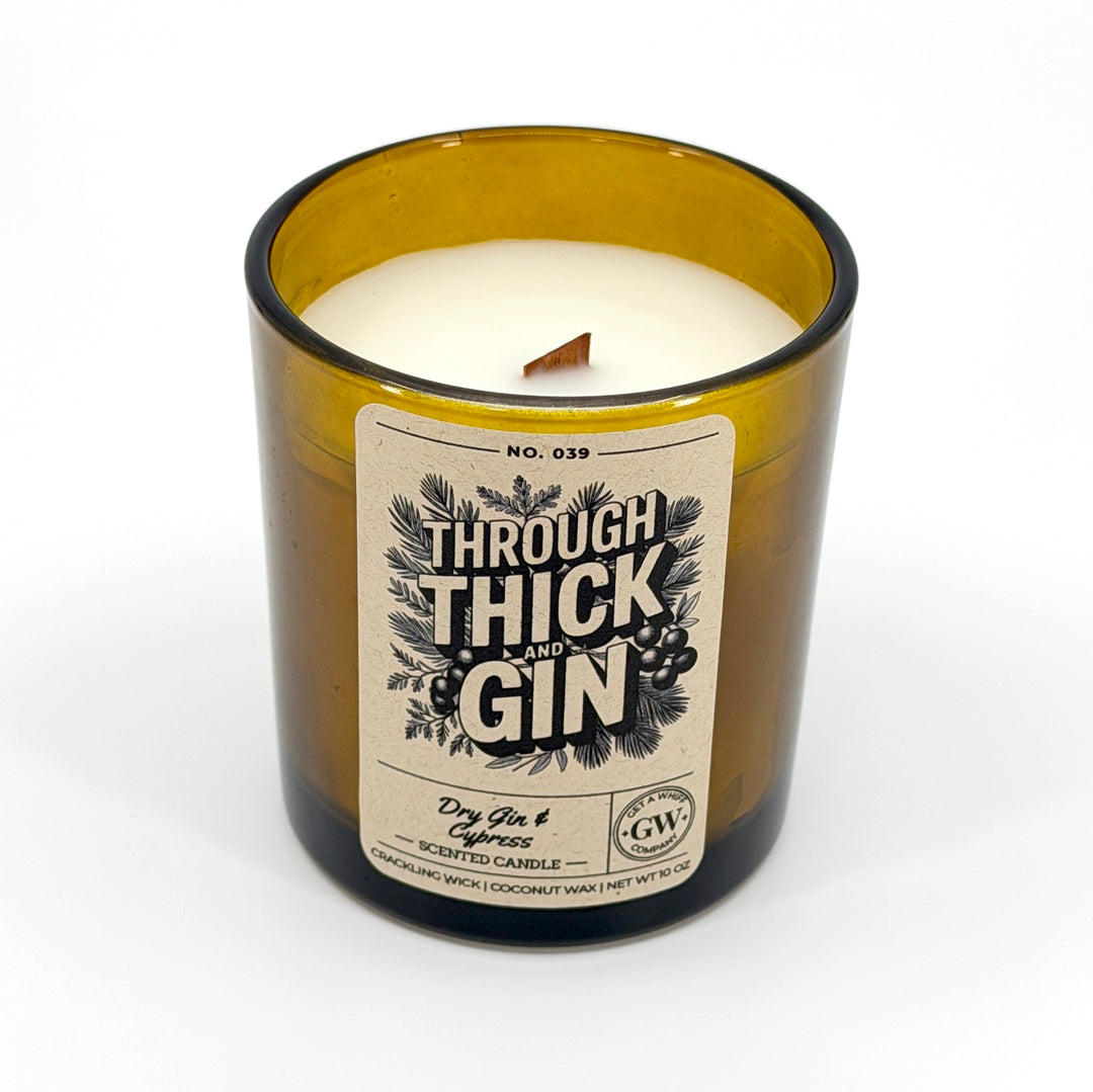 Dry Gin &amp; Cypress Scented Candle (Through Thick and Gin)
