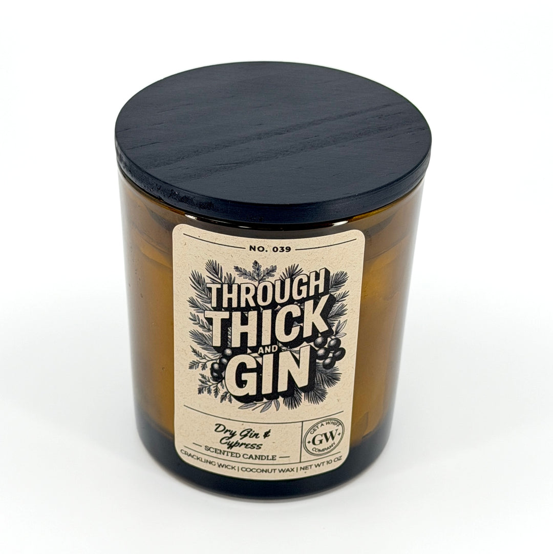 Dry Gin &amp; Cypress Scented Candle (Through Thick and Gin)