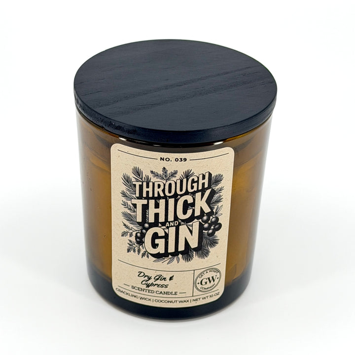 Dry Gin &amp; Cypress Scented Candle (Through Thick and Gin)