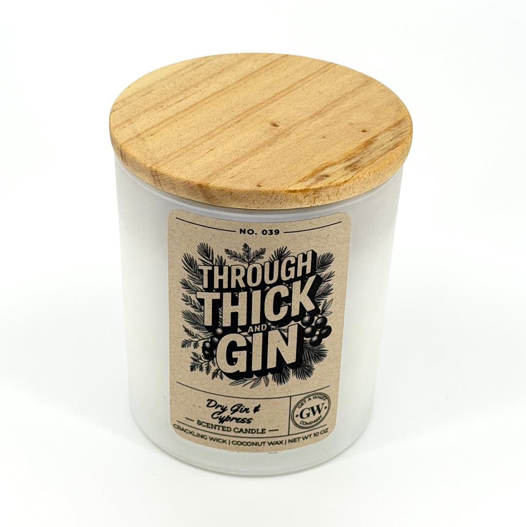 Dry Gin &amp; Cypress Scented Candle (Through Thick and Gin)