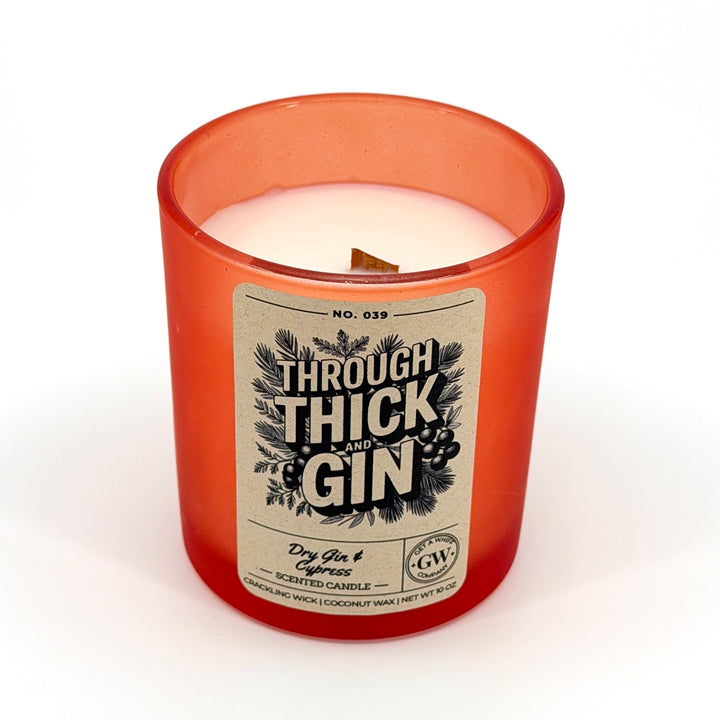 Dry Gin &amp; Cypress Scented Candle (Through Thick and Gin)