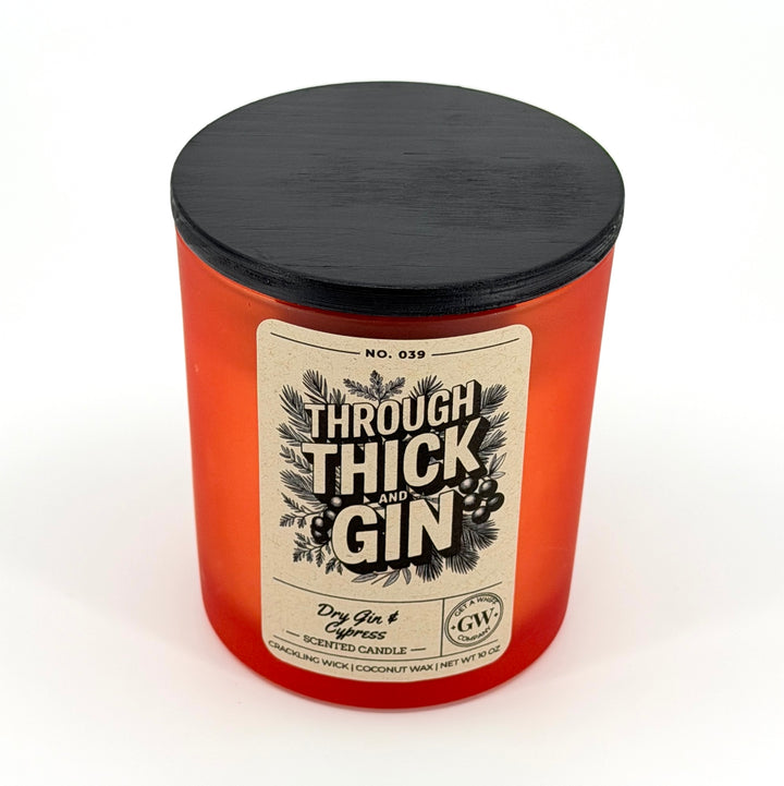 Dry Gin &amp; Cypress Scented Candle (Through Thick and Gin)