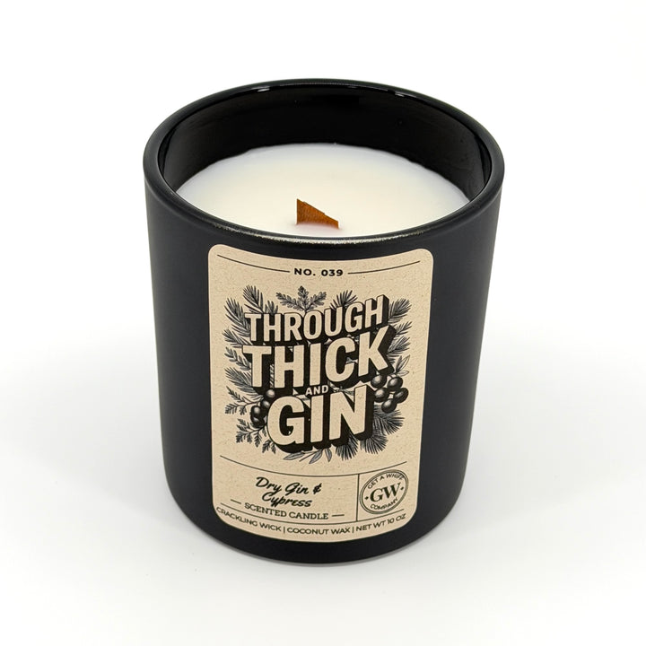 Dry Gin &amp; Cypress Scented Candle (Through Thick and Gin)