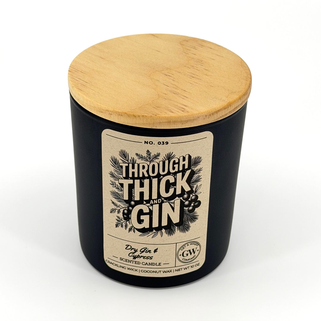 Dry Gin &amp; Cypress Scented Candle (Through Thick and Gin)