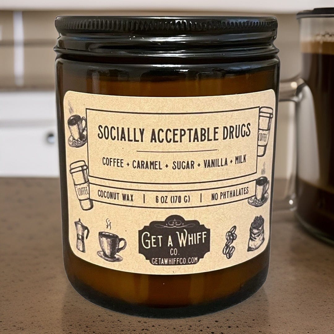 Coffee Scented Wax Melts - Socially Acceptable Drugs - Get a Whiff Co.