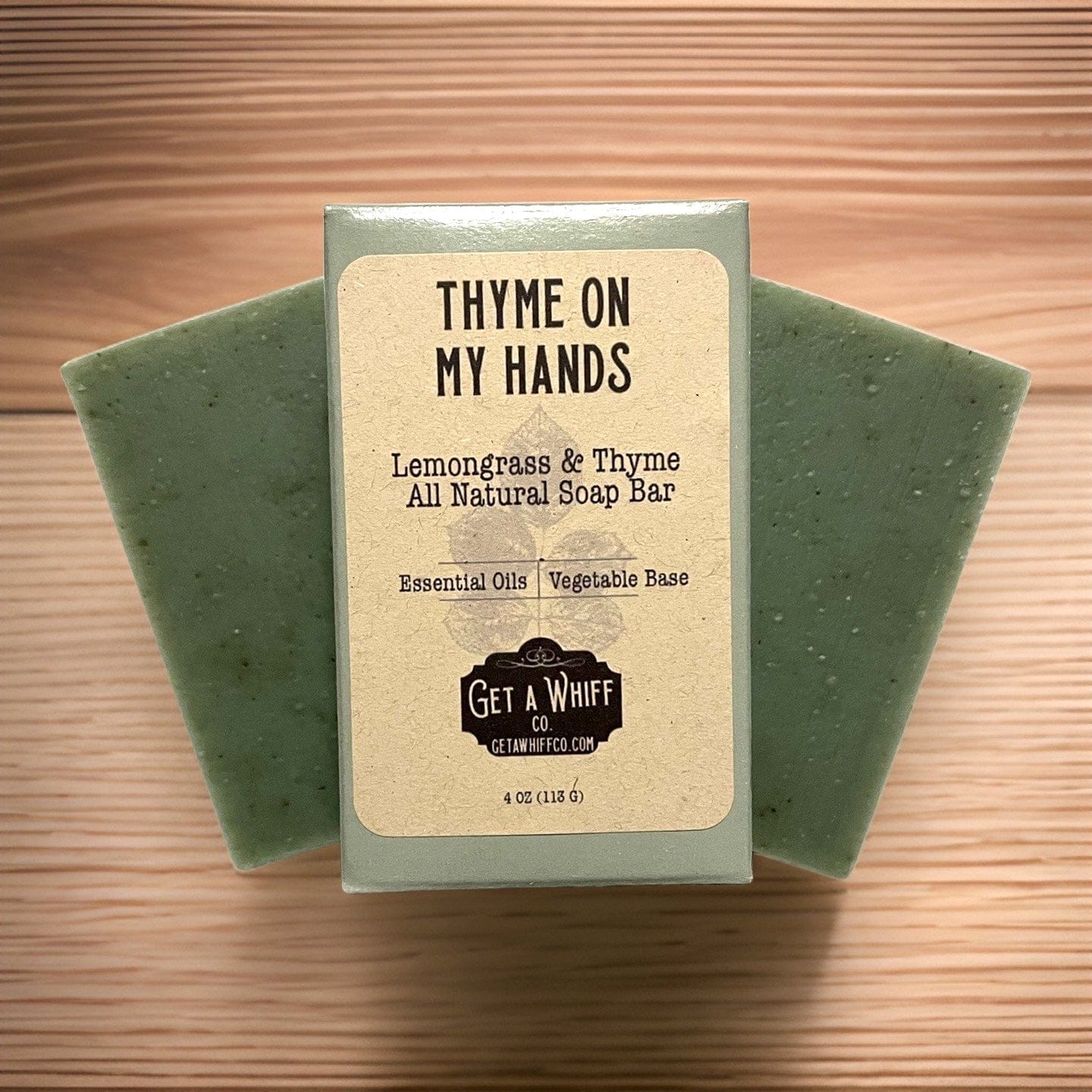 1 Bar - Natural Lemongrass & Thyme Bar Soap