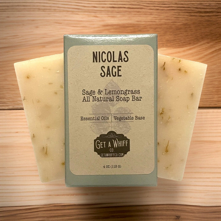 1 Bar - Natural Sage &amp; Lemongrass Bar Soap