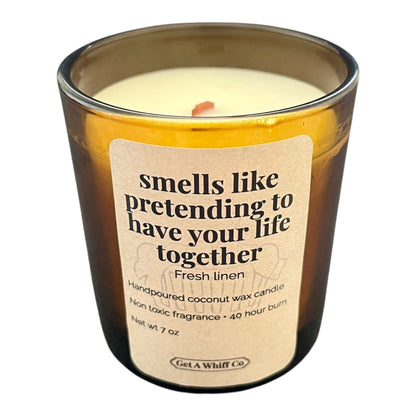 Amber Jar Crackling Candle