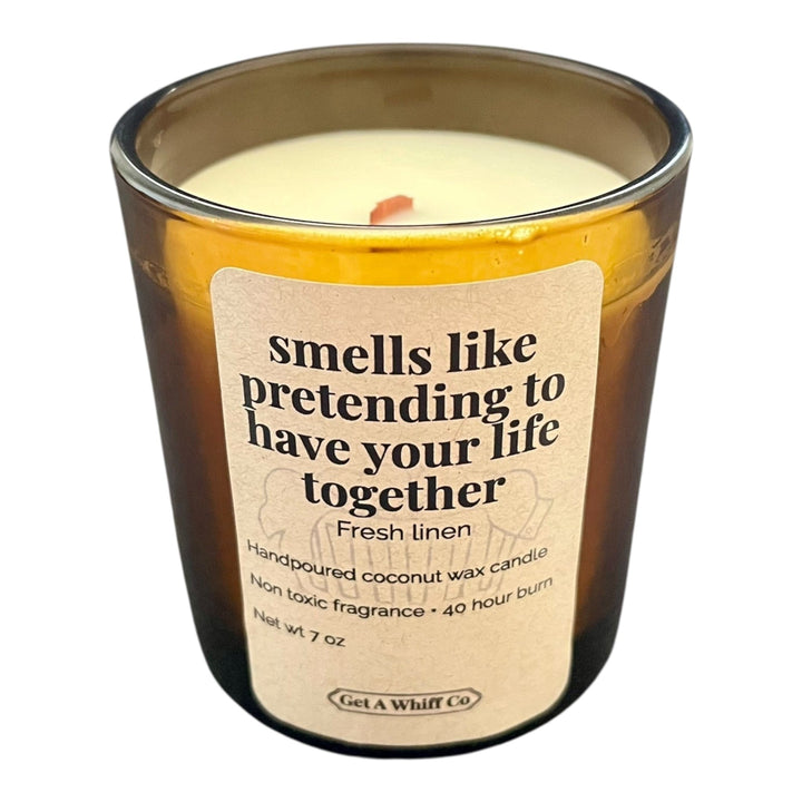 Minimalist Amber Candles — Choose Your Scent