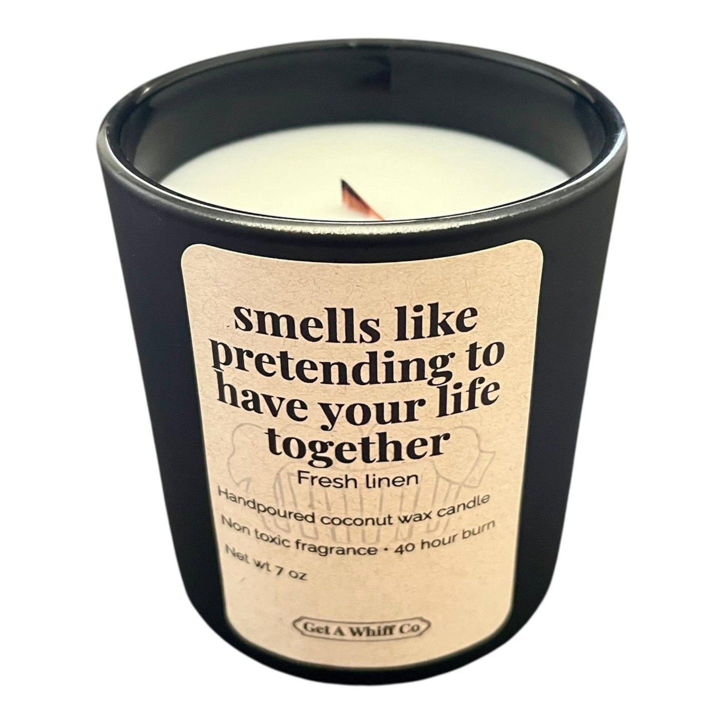 Matte Jar Crackling Candle