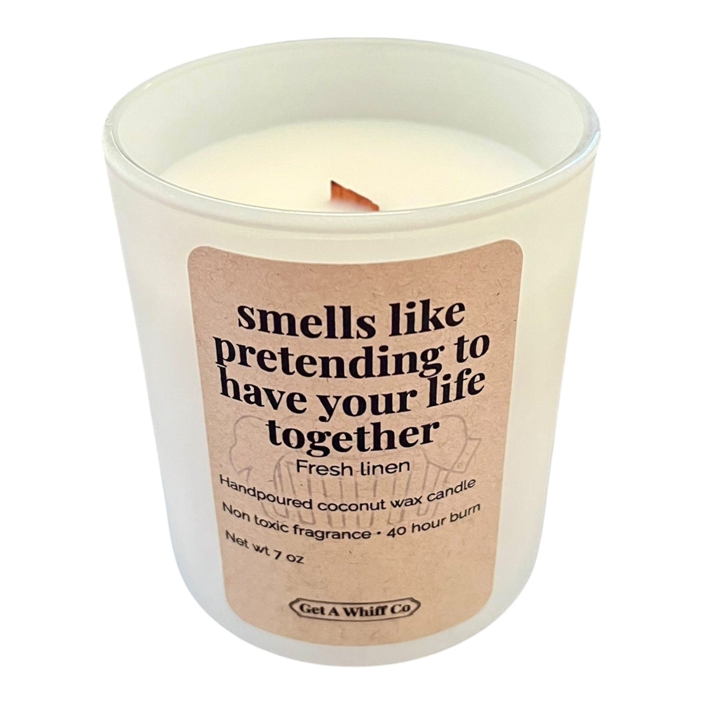 Matte Jar Crackling Candle