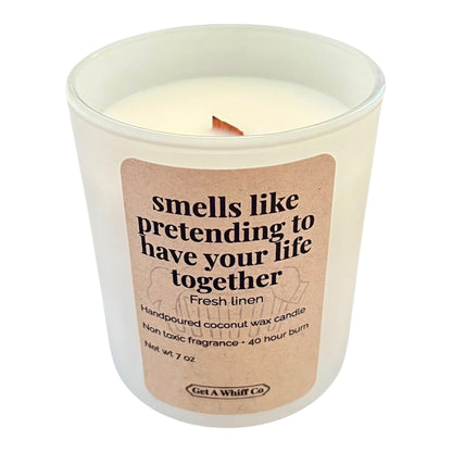 Matte Jar Crackling Candle