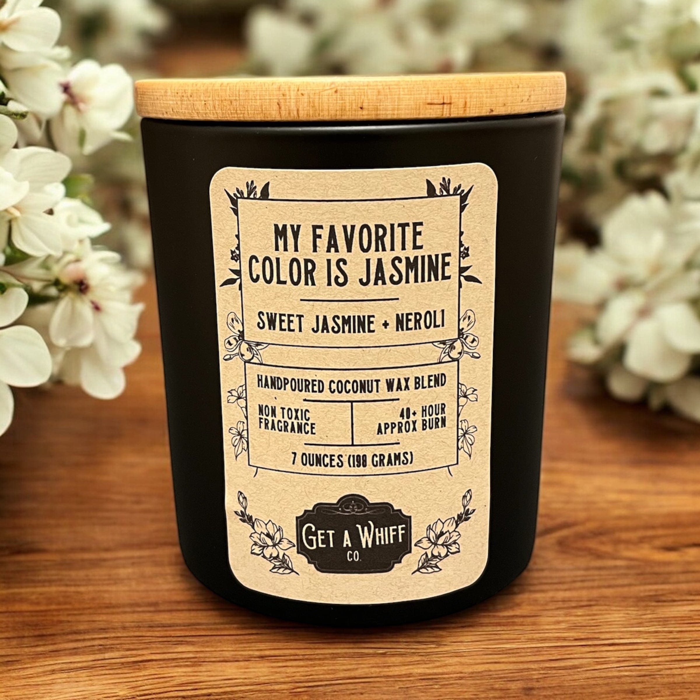 Sweet Jasmine & Neroli (My Favorite Color Is Jasmine) Matte Jar Candle