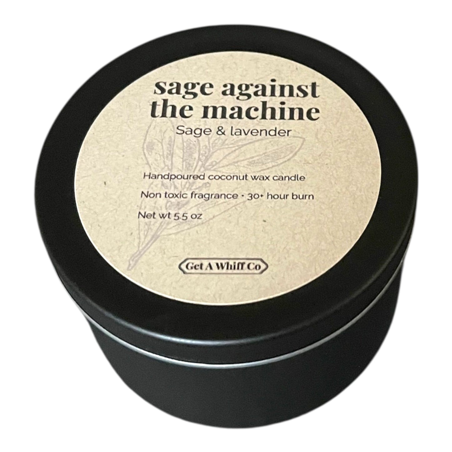 Matte Tin Crackling Candle